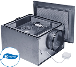 Вентилятор канальный в изолированном корпусе Ostberg IRB 500 B3 EC