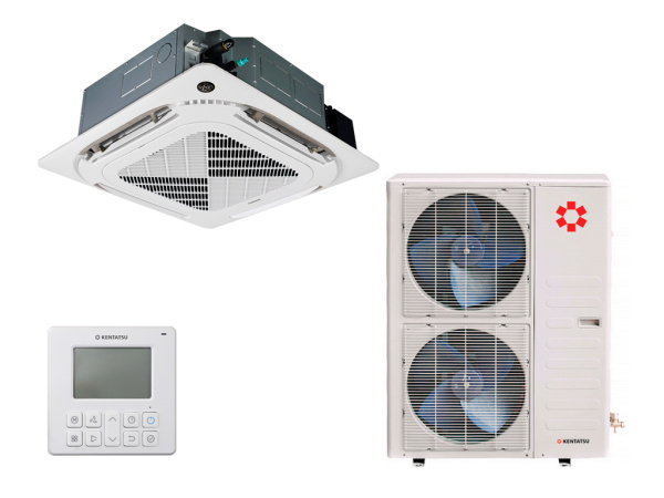 Кассетный кондиционер Kentatsu KSVT140HFAN3R/KSUT140HFAN3L/KPU95-DR