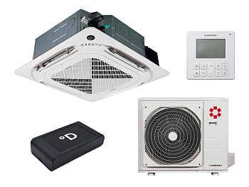Кассетный кондиционер Kentatsu KSVB70HZAN1R/KSUNB70HZAN1/KPU95-DR