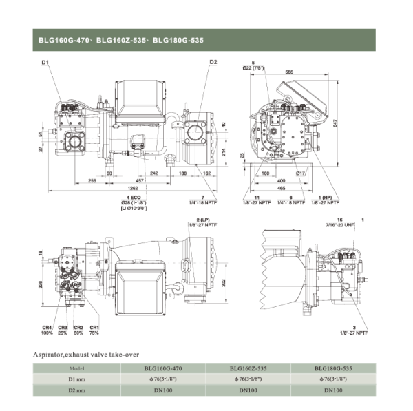 Винтовой холодильный компрессор BLG180G-535. Аналог Bitzer HSK8591-180. КСК Трейд г.Москва