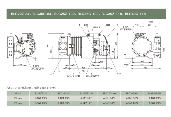 Винтовой холодильный компрессор BLG30G-84. Аналог Bitzer HSK5343-30. КСК Трейд г.Москва
